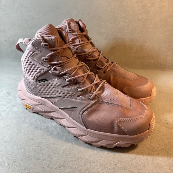 HOKA ANACAPA Mid Gore-Tex Waterproof Hiking Unisex Shoe Boot Peach Sz 13W/ 11.5M - Picture 12 of 16